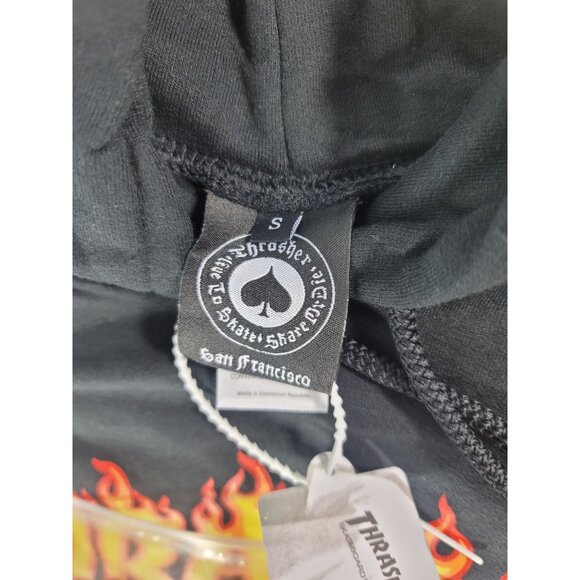 Thrasher Flame Men's Pullover Hoodie Size S - Picture 4 of 5